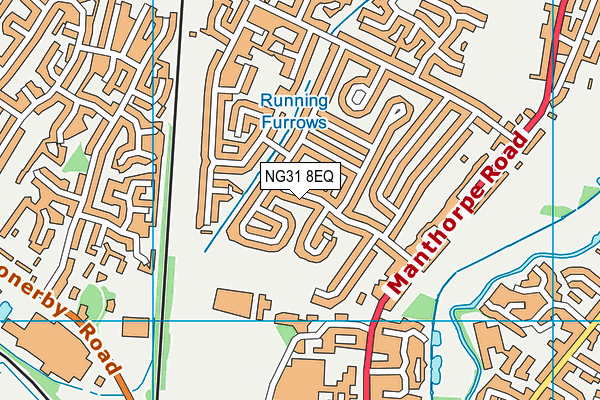 NG31 8EQ map - OS VectorMap District (Ordnance Survey)