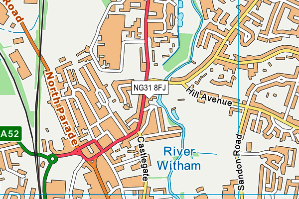 NG31 8FJ map - OS VectorMap District (Ordnance Survey)