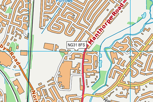 NG31 8FS map - OS VectorMap District (Ordnance Survey)