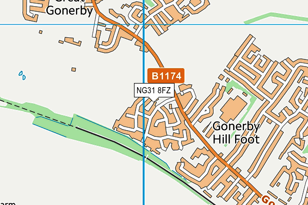 NG31 8FZ map - OS VectorMap District (Ordnance Survey)