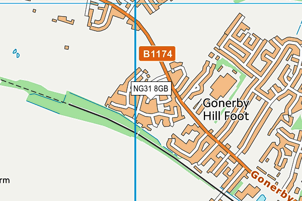 NG31 8GB map - OS VectorMap District (Ordnance Survey)