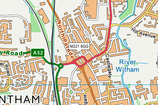 NG31 8GG map - OS VectorMap District (Ordnance Survey)