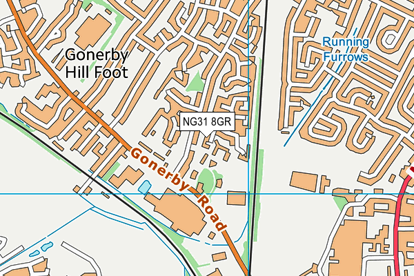 NG31 8GR map - OS VectorMap District (Ordnance Survey)