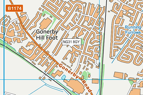 NG31 8GY map - OS VectorMap District (Ordnance Survey)