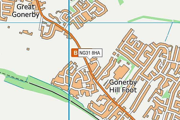 NG31 8HA map - OS VectorMap District (Ordnance Survey)