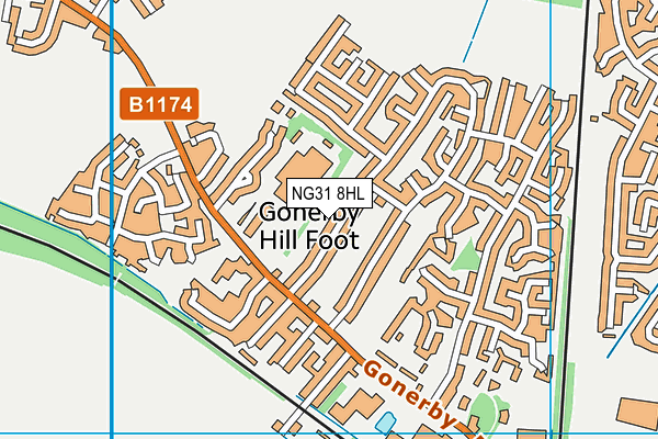 NG31 8HL map - OS VectorMap District (Ordnance Survey)