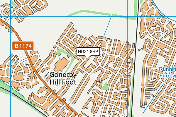 NG31 8HP map - OS VectorMap District (Ordnance Survey)