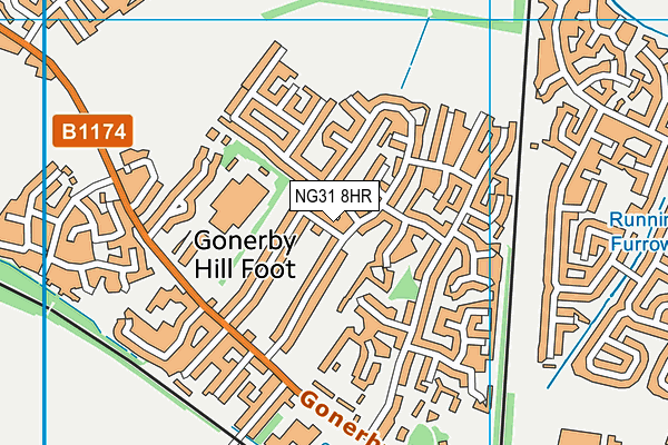 NG31 8HR map - OS VectorMap District (Ordnance Survey)