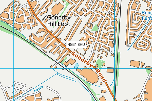 NG31 8HU map - OS VectorMap District (Ordnance Survey)