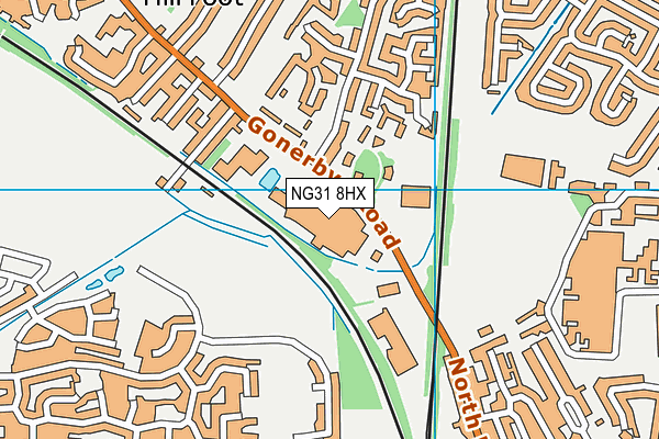 NG31 8HX map - OS VectorMap District (Ordnance Survey)