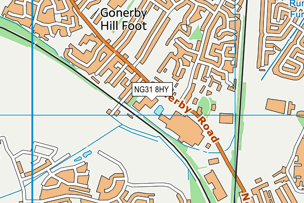 NG31 8HY map - OS VectorMap District (Ordnance Survey)