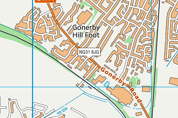 NG31 8JG map - OS VectorMap District (Ordnance Survey)