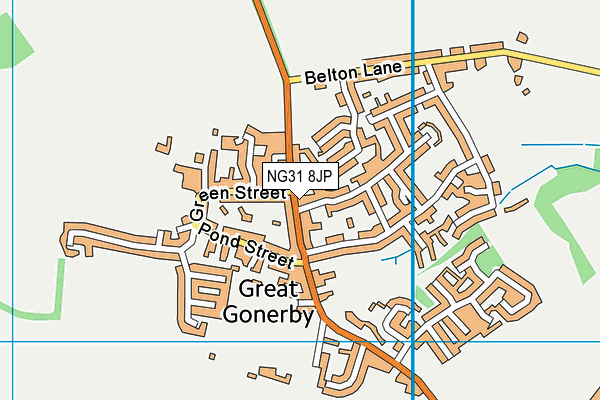 NG31 8JP map - OS VectorMap District (Ordnance Survey)