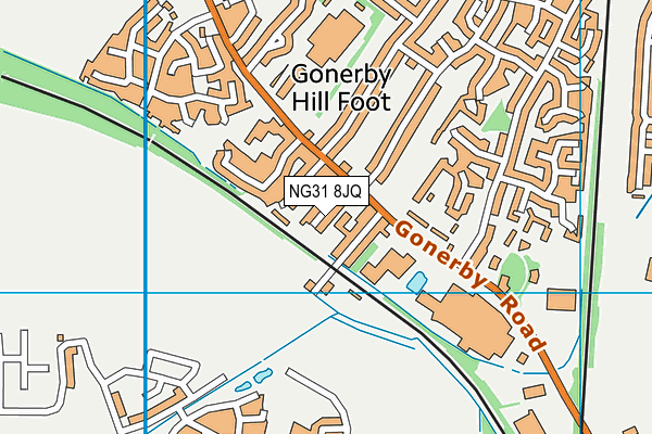 NG31 8JQ map - OS VectorMap District (Ordnance Survey)