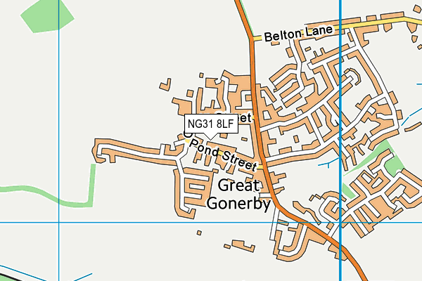 NG31 8LF map - OS VectorMap District (Ordnance Survey)