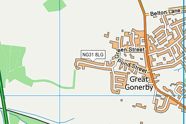 NG31 8LG map - OS VectorMap District (Ordnance Survey)