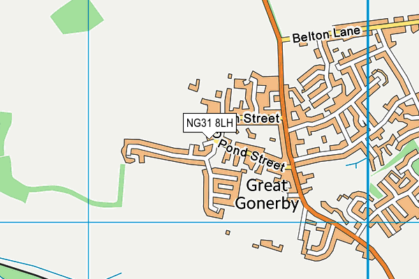 NG31 8LH map - OS VectorMap District (Ordnance Survey)