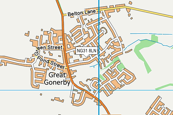 NG31 8LN map - OS VectorMap District (Ordnance Survey)