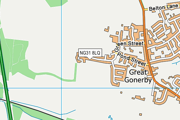 NG31 8LQ map - OS VectorMap District (Ordnance Survey)