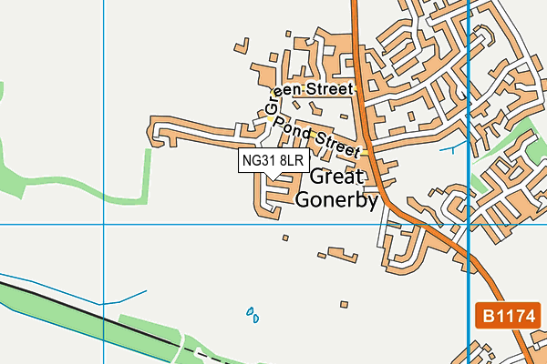 NG31 8LR map - OS VectorMap District (Ordnance Survey)