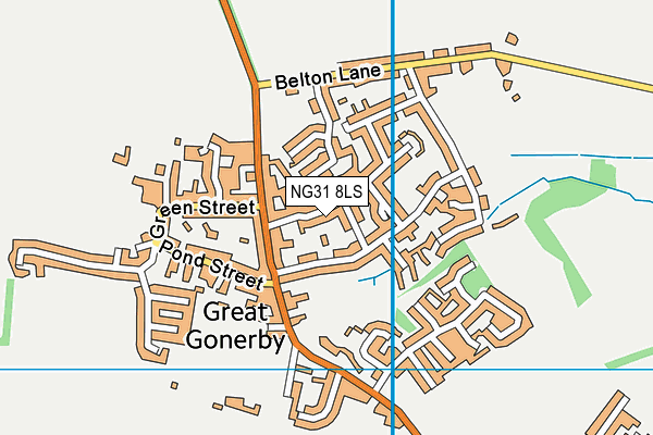 NG31 8LS map - OS VectorMap District (Ordnance Survey)