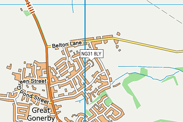 NG31 8LY map - OS VectorMap District (Ordnance Survey)