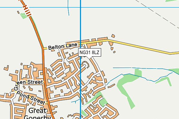 NG31 8LZ map - OS VectorMap District (Ordnance Survey)