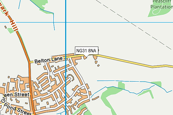 NG31 8NA map - OS VectorMap District (Ordnance Survey)