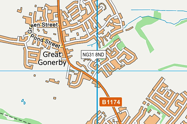 NG31 8ND map - OS VectorMap District (Ordnance Survey)