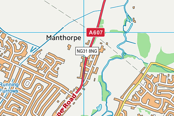 NG31 8NG map - OS VectorMap District (Ordnance Survey)