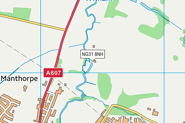 NG31 8NH map - OS VectorMap District (Ordnance Survey)