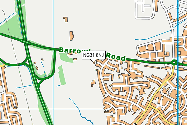 NG31 8NJ map - OS VectorMap District (Ordnance Survey)