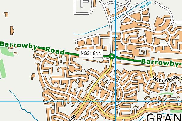 NG31 8NN map - OS VectorMap District (Ordnance Survey)