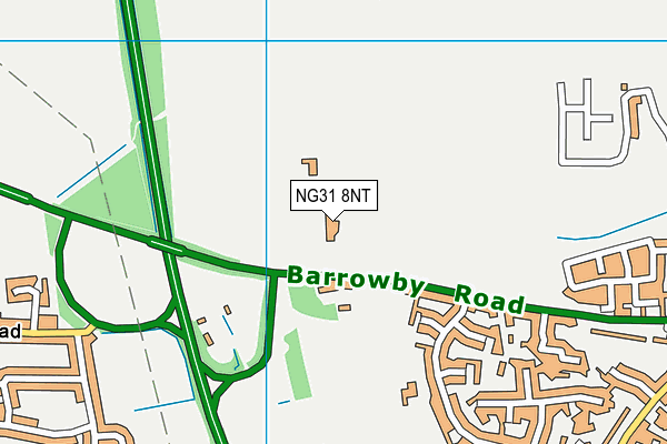 NG31 8NT map - OS VectorMap District (Ordnance Survey)