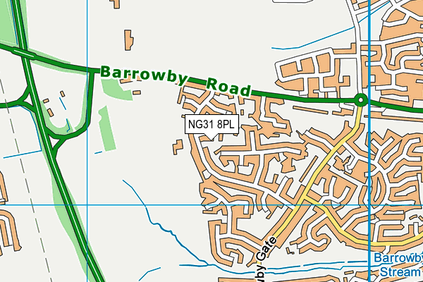 NG31 8PL map - OS VectorMap District (Ordnance Survey)