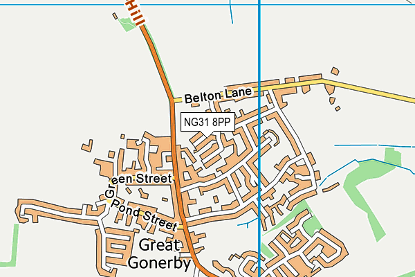 NG31 8PP map - OS VectorMap District (Ordnance Survey)