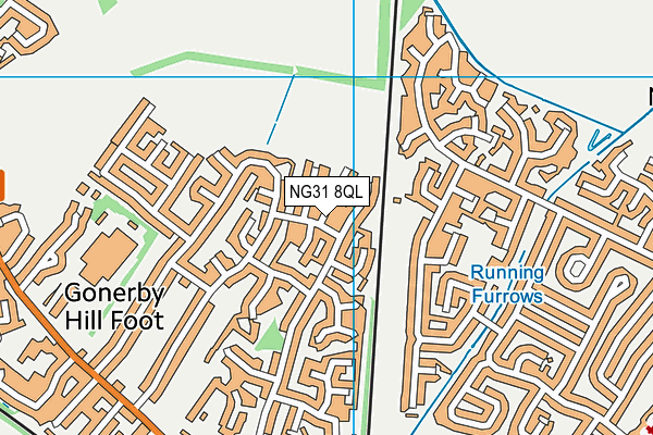NG31 8QL map - OS VectorMap District (Ordnance Survey)