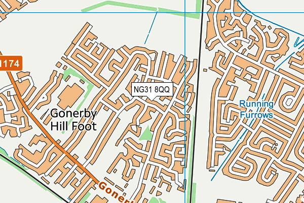 NG31 8QQ map - OS VectorMap District (Ordnance Survey)