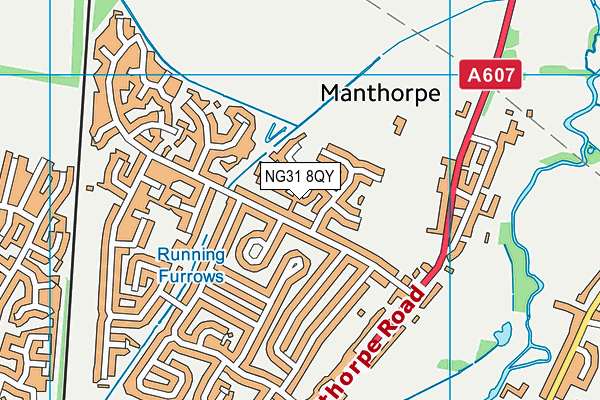 NG31 8QY map - OS VectorMap District (Ordnance Survey)