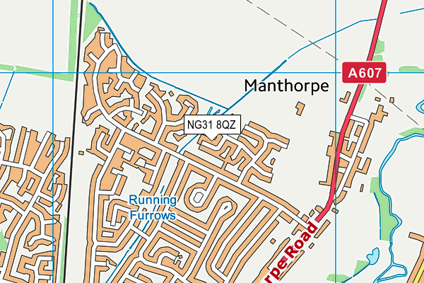 NG31 8QZ map - OS VectorMap District (Ordnance Survey)