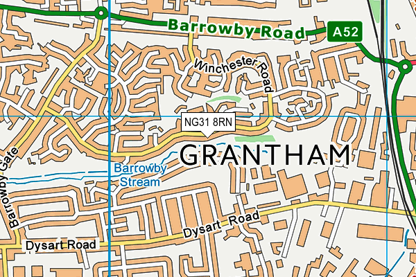 NG31 8RN map - OS VectorMap District (Ordnance Survey)