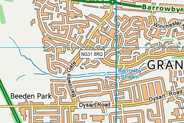 NG31 8RQ map - OS VectorMap District (Ordnance Survey)