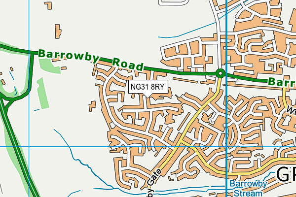 NG31 8RY map - OS VectorMap District (Ordnance Survey)