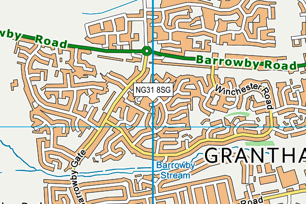 NG31 8SG map - OS VectorMap District (Ordnance Survey)