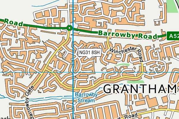 NG31 8SH map - OS VectorMap District (Ordnance Survey)