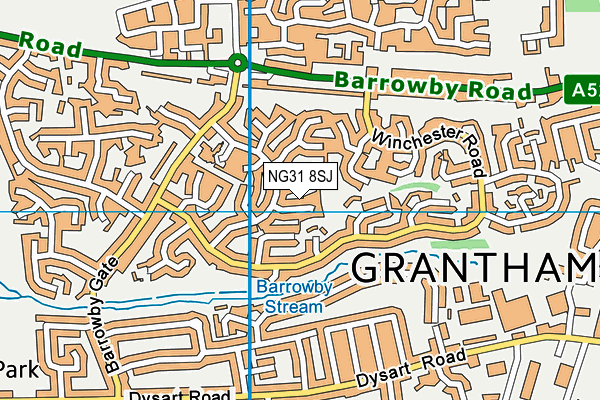 NG31 8SJ map - OS VectorMap District (Ordnance Survey)