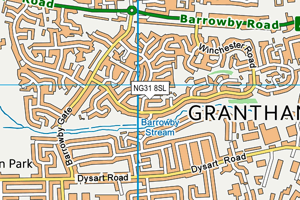 NG31 8SL map - OS VectorMap District (Ordnance Survey)