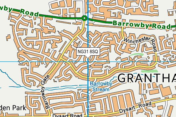 NG31 8SQ map - OS VectorMap District (Ordnance Survey)