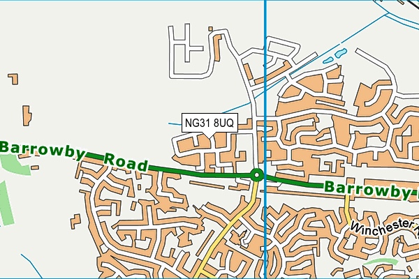 NG31 8UQ map - OS VectorMap District (Ordnance Survey)