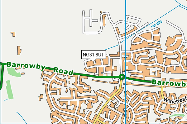 NG31 8UT map - OS VectorMap District (Ordnance Survey)